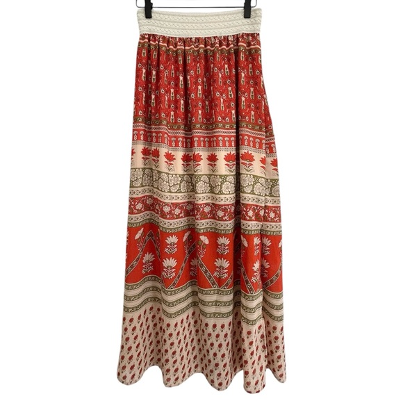 Floral Maxi Peasant Skirt with Print Size: Medium - Picture 13 of 13